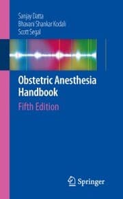 Cover von Obstetric Anesthesia Handbook