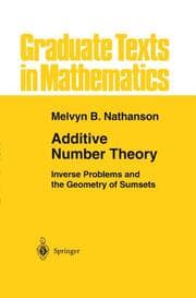Cover von Additive Number Theory: Inverse Problems and the Geometry of Sumsets