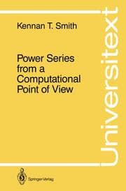Cover von Power Series from a Computational Point of View