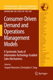 Cover von Consumer-Driven Demand and Operations Management Models