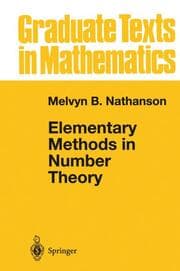 Cover von Elementary Methods in Number Theory