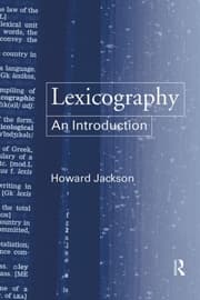 Cover von Lexicography