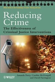 Cover von Reducing Crime