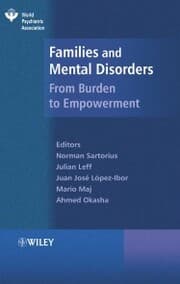 Cover von Families and Mental Disorders