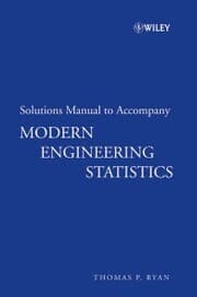 Cover von Solutions Manual to accompany Modern Engineering Statistics