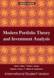 Cover von Modern Portfolio Theory and Investment Analysis