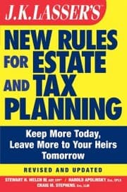 Cover von J.K. Lasser's New Rules for Estate and Tax Planning