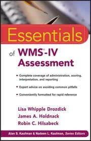Cover von Essentials of WMS-IV Assessment