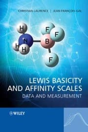 Cover von Lewis Basicity and Affinity Scales