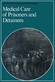 Cover von Medical Care of Prisoners and Detainees