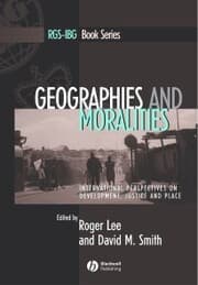 Cover von Geographies and Moralities