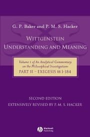 Cover von Wittgenstein: Understanding and Meaning