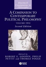 Cover von A Companion to Contemporary Political Philosophy