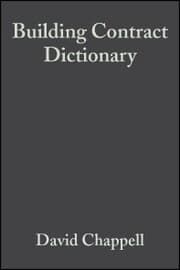 Cover von Building Contract Dictionary
