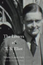 Cover von Letters of T. S. Eliot Volume 7: 1934-1935, The