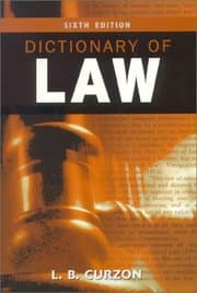 Cover von Dictionary of Law