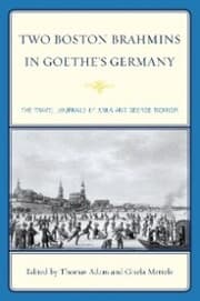 Cover von Two Boston Brahmins in Goethe's Germany
