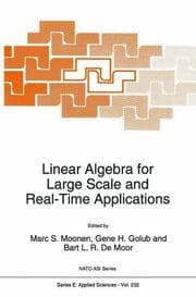 Cover von Linear Algebra for Large Scale and Real-Time Applications