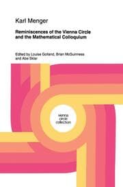 Cover von Reminiscences of the Vienna Circle and the Mathematical Colloquium
