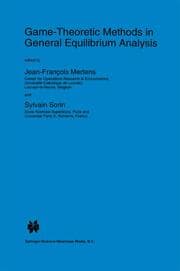 Cover von Game-Theoretic Methods in General Equilibrium Analysis