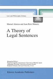 Cover von A Theory of Legal Sentences