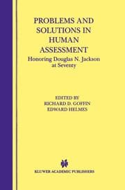 Cover von Problems and Solutions in Human Assessment