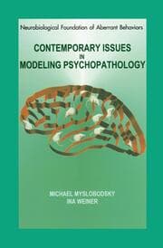 Cover von Contemporary Issues in Modeling of Psychopathology