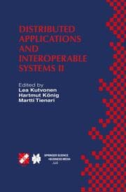Cover von Distributed Applications and Interoperable Systems II