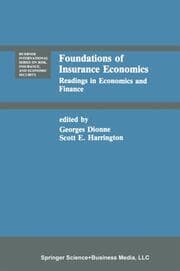 Cover von Foundations of Insurance Economics