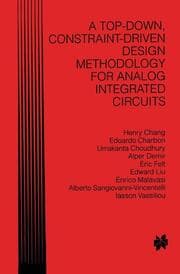 Cover von A Top-Down, Constraint-Driven Design Methodology for Analog Integrated Circuits