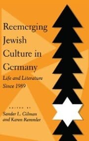 Cover von Reemerging Jewish Culture in Germany