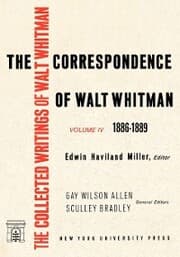 Cover von The Correspondence of Walt Whitman (Vol. 4)