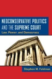 Cover von Neoconservative Politics and the Supreme Court