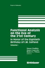 Cover von Functional Analysis on the Eve of the 21st Century Vol I