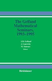 Cover von The Gelfand Mathematics Seminars, 1993 - 1995