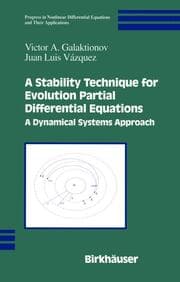 Cover von A Stability Technique for Evolution Partial Differential Equations