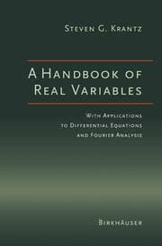 Cover von A Handbook of Real Variables