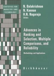 Cover von Advances in Ranking and Selection, Multiple Comparisons, and Reliability