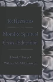 Cover von Reflections on the Moral & Spiritual Crisis in Education