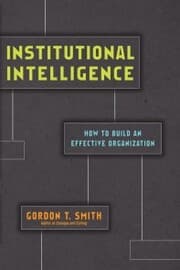 Cover von Institutional Intelligence