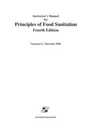 Cover von Instructor's Manual for Principles of Food Sanitation