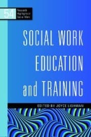 Cover von Social Work Education and Training