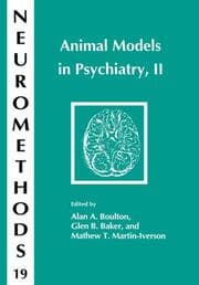 Cover von Animal Models in Psychiatry, II