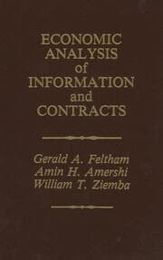 Cover von Economic Analysis of Information and Contracts