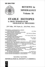 Cover von Stable Isotopes in High Temperature Geological Processes