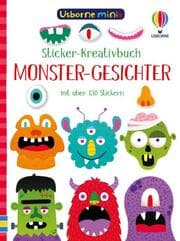 Cover von Usborne Minis - Sticker-Kreativbuch: Monster-Gesichter