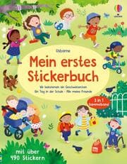 Cover von Mein erstes Stickerbuch: Wir bekommen ein Geschwisterchen, Ein Tag in der Schule, Alle meine Freunde