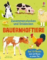 Cover von Zusammenstecken und Entdecken: Bauernhoftiere