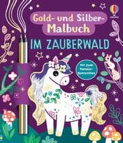 Cover von Gold- und Silber-Malbuch: Im Zauberwald
