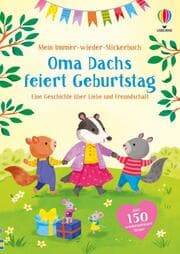 Cover von Mein Immer-wieder-Stickerbuch: Oma Dachs feiert Geburtstag